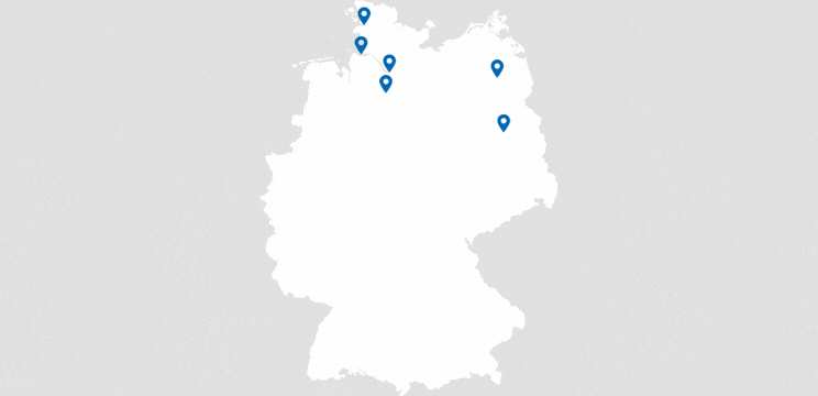 Da, wo man uns braucht. Karte